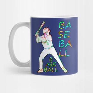 Baseball meets Flower Power Mug